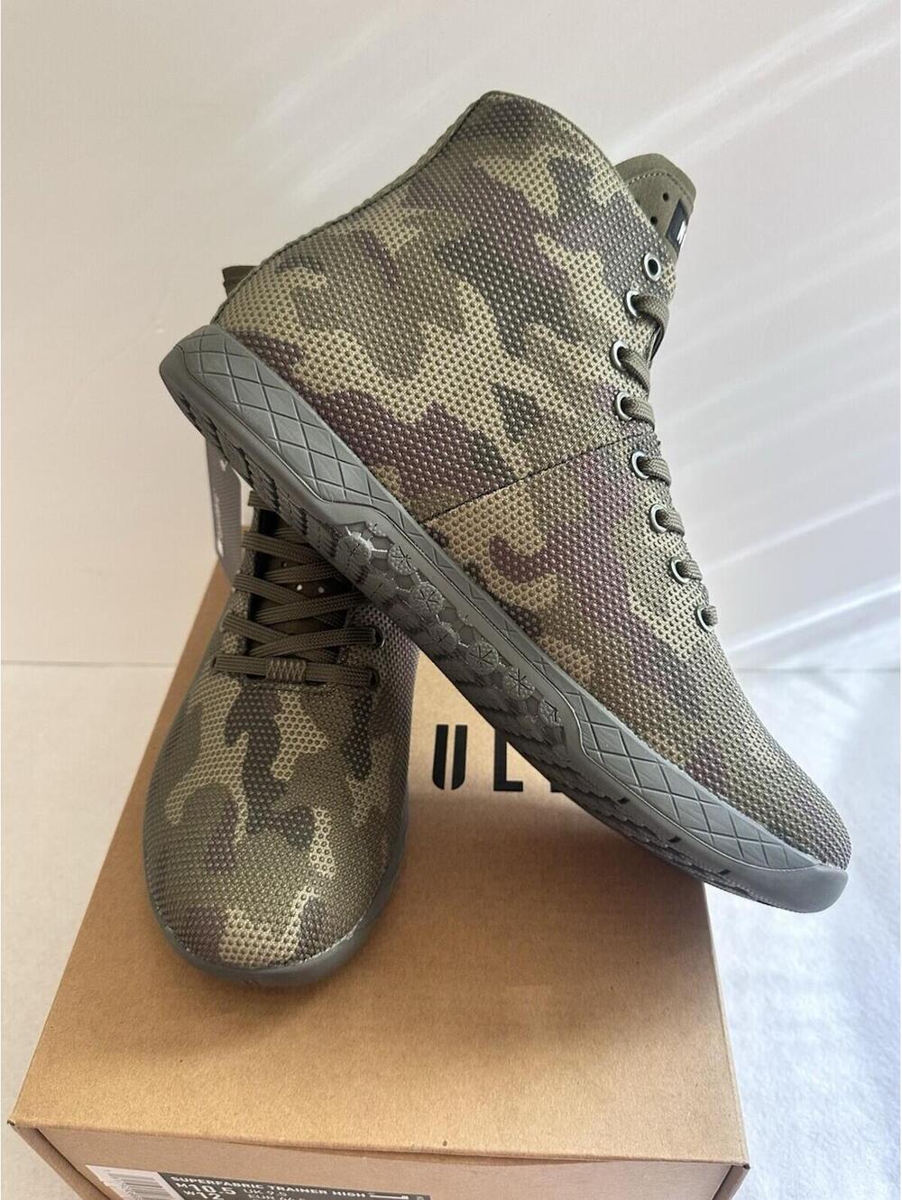 NEW NOBULL Superfabric Trainer High Men 10.5 Camo/Dark Grey Athletic Shoe